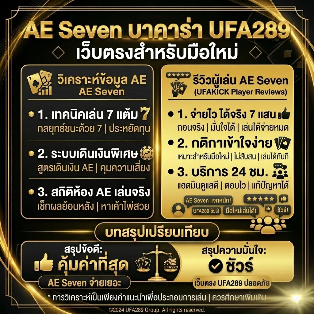 AE Seven บาคาร่า UFA289